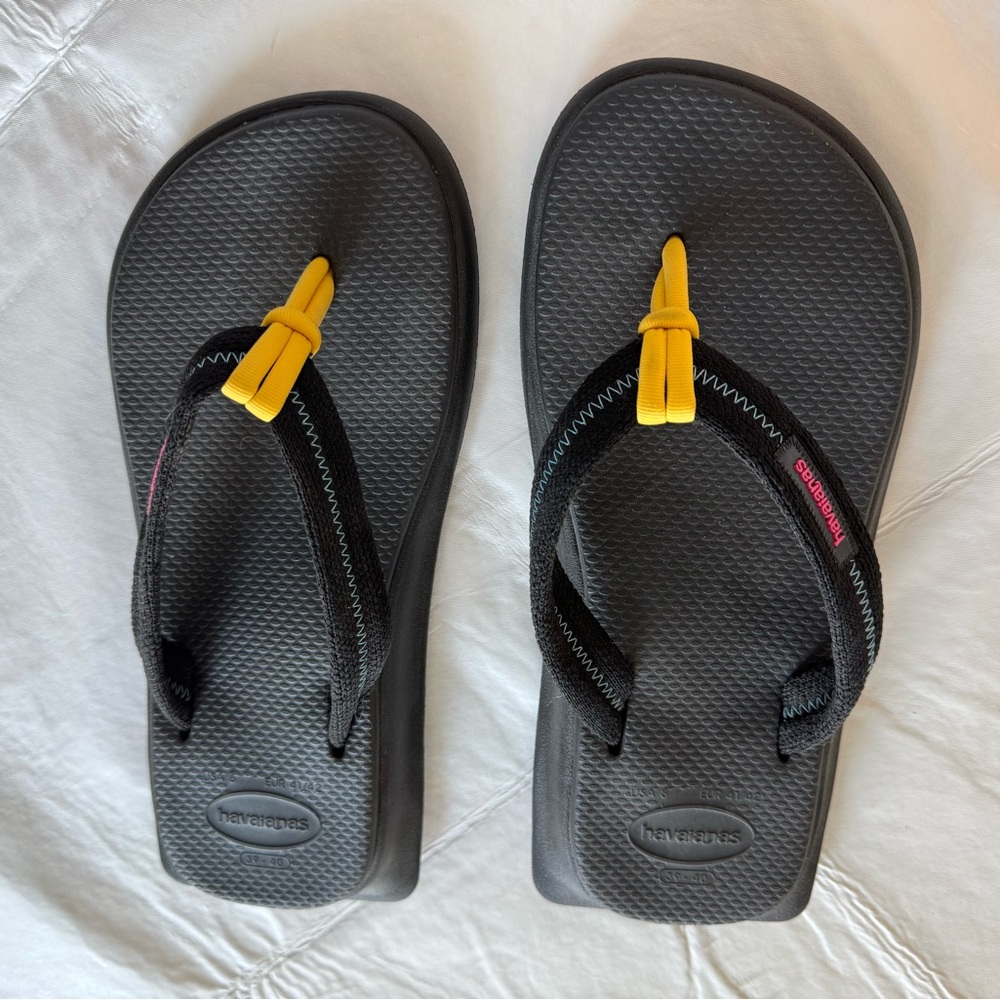 Havaianas Black Flip Flops